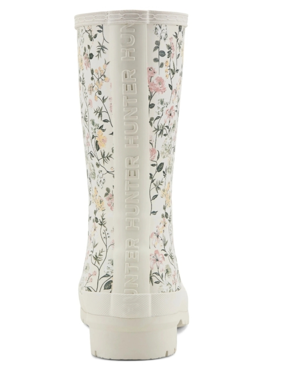 Hunter White Floral Rain Boots - Picture 4 of 8